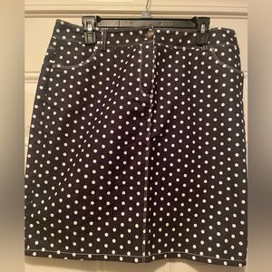 New York clothing polka dot skirt- size 12